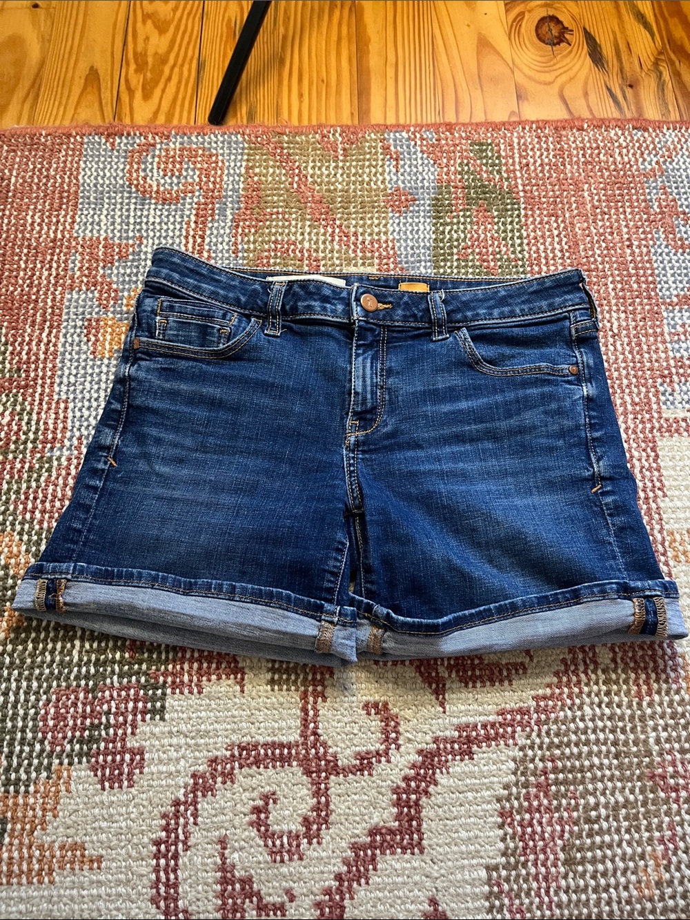 Pilcro and the Letterpress Anthropologie Denim Shorts Size 27 Blue EUC - Picture 9 of 9